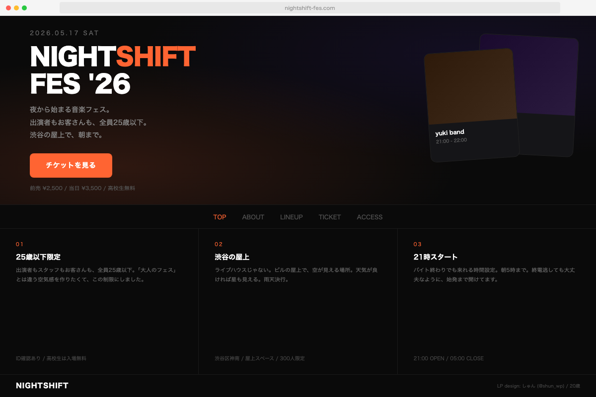 NIGHTSHIFT FES '26 LP